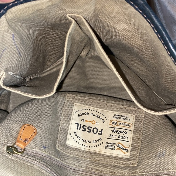 Vintage Fossil Reissue Messenger Bag A27 - Picture 15 of 16